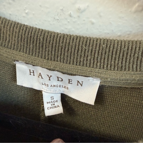 Hayden‎ Olive Crew Neck Top - Picture 3 of 4